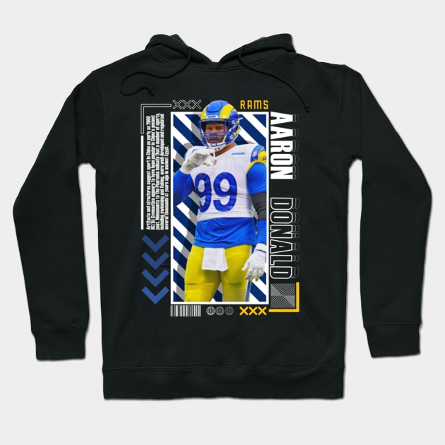 Aaron Donald Paper Poster Version 10 Hoodie by art.Hamdan